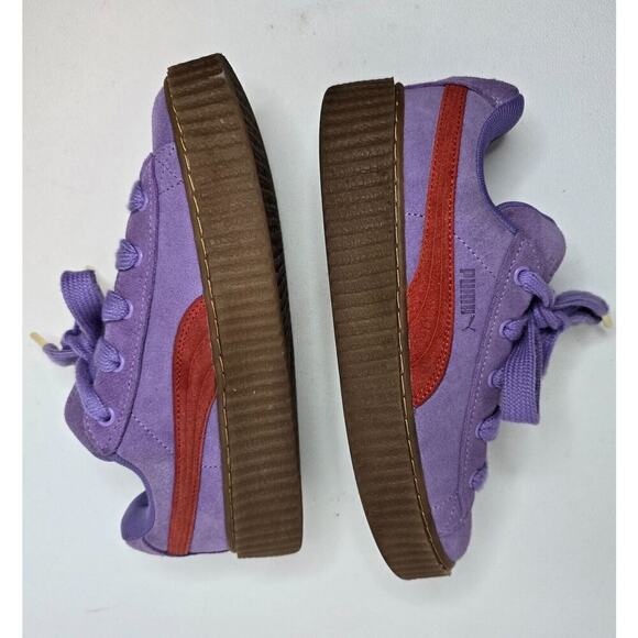 Women's PUMA FENTY X Creeper Phatty Lavender Alert/Burnt Red Size 6 397587-03 - Picture 5 of 11